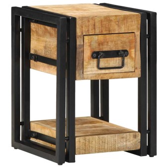 Éjjeliszekrény 2 pcs barna 30 x 30 x 40 cm tömör mangófát