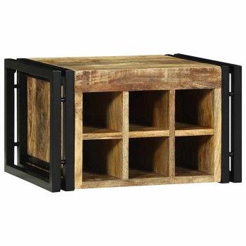 Borágas 2 pcs barna és fekete 46 x 35 x 27,5 cm tömör mangófát
