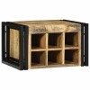 Borágas 2 pcs barna és fekete 46 x 35 x 27,5 cm tömör mangófát