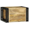 Borágas 2 pcs barna és fekete 46 x 35 x 27,5 cm tömör mangófát