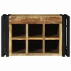 Borágas 2 pcs barna és fekete 46 x 35 x 27,5 cm tömör mangófát