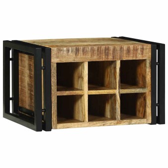 Borágas 2 pcs barna és fekete 46 x 35 x 27,5 cm tömör mangófát