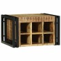 Borágas 2 pcs barna és fekete 46 x 35 x 27,5 cm tömör mangófát