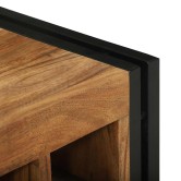 Borágas 2 pcs barna és fekete 46 x 35 x 27,5 cm tömör akácfa