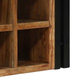 Borágas 2 pcs barna és fekete 46 x 35 x 27,5 cm tömör akácfa