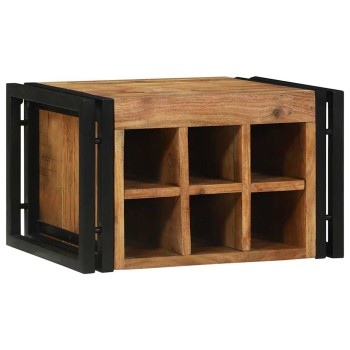 Borágas 2 pcs barna és fekete 46 x 35 x 27,5 cm tömör akácfa