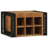 Borágas 2 pcs barna és fekete 46 x 35 x 27,5 cm tömör akácfa