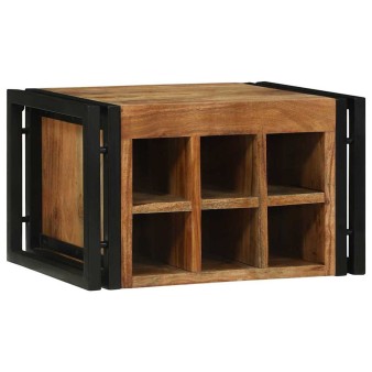 Borágas 2 pcs barna és fekete 46 x 35 x 27,5 cm tömör akácfa