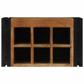 Borágas 2 pcs barna és fekete 46 x 35 x 27,5 cm tömör akácfa