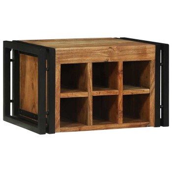 Borágas 2 pcs barna és fekete 46 x 35 x 27,5 cm tömör akácfa