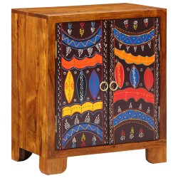 Tömörfa akácfa többszínű komód 50x35x60