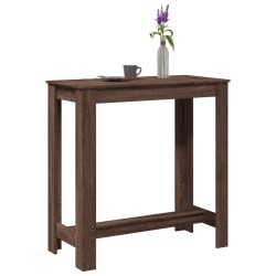 Barna tölgy színű szerelt fa bárasztal 102 x 50 x 103,5 cm