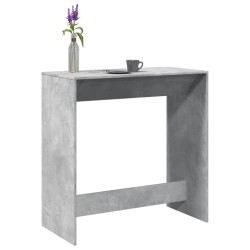 Betonszürke szerelt fa bárasztal 102 x 50 x 103,5 cm