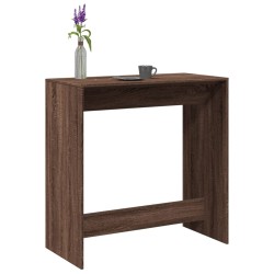Barna tölgy színű szerelt fa bárasztal 102 x 50 x 103,5 cm