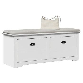 Előszobai pad "bodo" fehér 114x40x45 cm