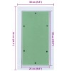 Hozzáférési panel zöld és ezüst 30 x 55 cm
