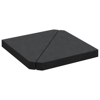 Esernyősúlytányérok 2 db fekete gránit háromszög 14 kg