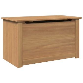 Panama tömör fenyőfa tárolóláda fedéllel 79 x 42 x 46 cm