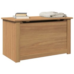 Panama tömör fenyőfa tárolóláda fedéllel 79 x 42 x 46 cm