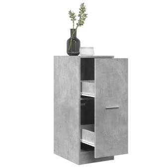 Betonszürke szerelt fa patikaszekrény 30 x 41 x 77,5 cm