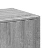 Szürke sonoma színű szerelt fa patikaszekrény 30x118x77,5 cm