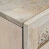 Széf 2 pcs fehér 120 x 33,5 x 75 cm tömör mangófa