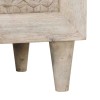 Széf 2 pcs fehér 120 x 33,5 x 75 cm tömör mangófa