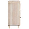 Széf 2 pcs fehér 120 x 33,5 x 75 cm tömör mangófa