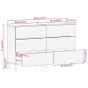 Széf 2 pcs fehér 120 x 33,5 x 75 cm tömör mangófa