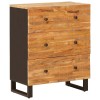Széf 3 pcs barna 60 x 33 x 75 cm tömör mangófát