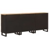 Széf 3 pcs barna 60 x 33 x 75 cm tömör mangófát