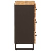 Széf 3 pcs barna 60 x 33 x 75 cm tömör mangófát