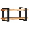 Fali polc 70x33x35 cm tömör fa akácfa