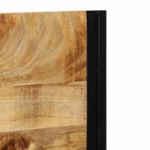 Tömör fa mangó és vas fejtámla 120 cm