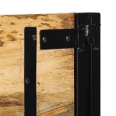 Tömör fa mangó és vas fejtámla 120 cm