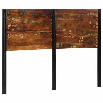 Tömör újrahasznosított fa és vas fejtámla 140 cm