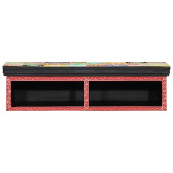 Tv szekrény polcokkal sokszínű 80 x 30 x 22 cm faanyag