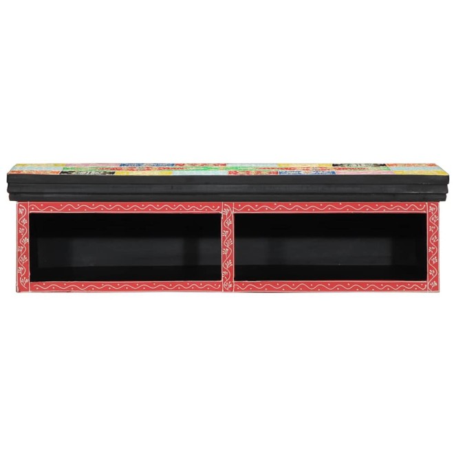 Tv szekrény polcokkal sokszínű 80 x 30 x 22 cm faanyag