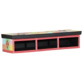 Tv szekrény polcokkal sokszínű 100 x 30 x 22 cm faanyag