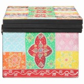 Tv szekrény polcokkal sokszínű 100 x 30 x 22 cm faanyag