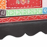 Fiókos szekrény ajtóval sokszínű 30 x 30 x 90 cm tömör mangófát