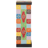 Fiókos szekrény ajtóval sokszínű 30 x 30 x 90 cm tömör mangófát