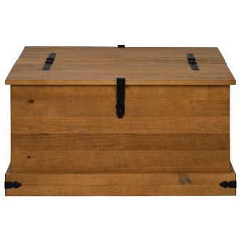 Tömör fenyőfa halden tárolószekrény 91x91x47 cm