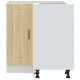 Porto sonoma tölgy színű szerelt fa konyha sarokszekrény