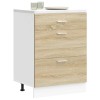 “lyon” konyhai alapszekrény sonoma oak engineered wood