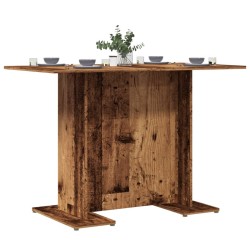 Antik fa színű szerelt fa étkezőasztal 110 x 60 x 75 cm