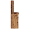 Antik fa színű szerelt fa íróasztal polcokkal 102 x 45 x 148 cm