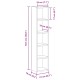 2 db antik fa színű szerelt fa cd-tartó szekrény 21x16x93,5 cm 2 db antik fa színű szerelt fa cd-tartó szekrény 21x16x93,5 cm