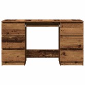 Antik fa színű szerelt fa íróasztal 140 x 50 x 77 cm Antik fa színű szerelt fa íróasztal 140 x 50 x 77 cm