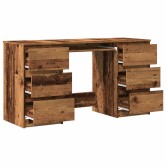 Antik fa színű szerelt fa íróasztal 140 x 50 x 77 cm Antik fa színű szerelt fa íróasztal 140 x 50 x 77 cm